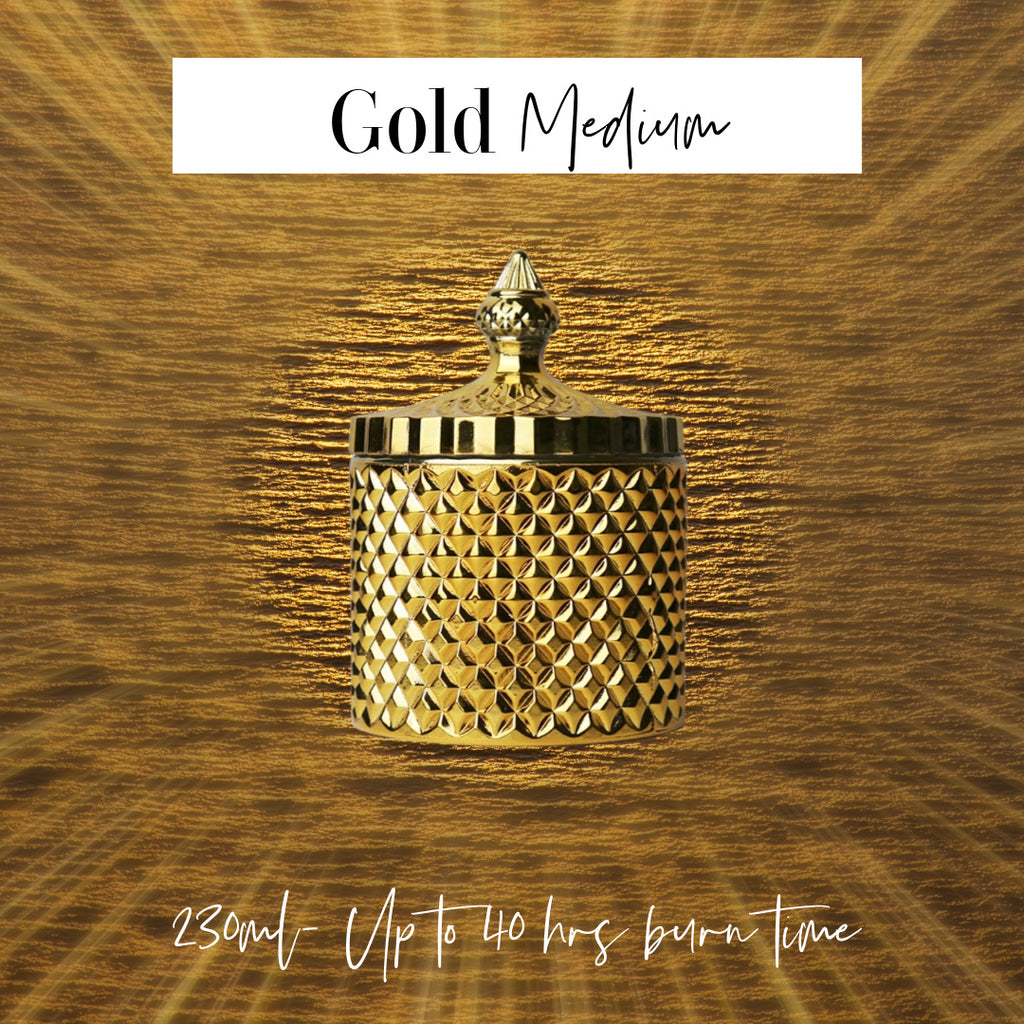 Gold Geo Jar