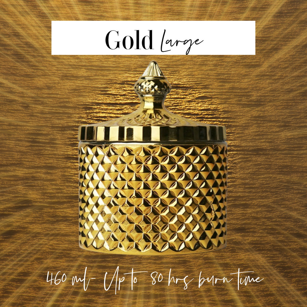 Large Luxe Gold Jar
